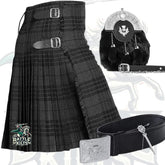 Battle Of Kilts Men’s Tartan Kilt Outfit – 5-Piece Scottish Set with Premium Accessories